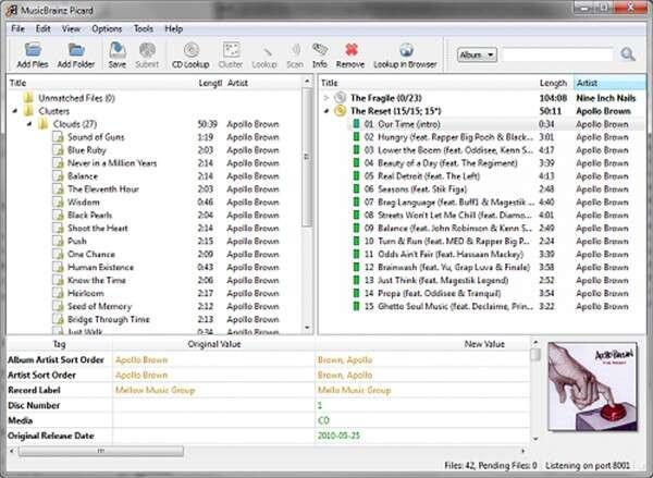 MusicBrainz Picard(音频标签处理软件)电脑版 2.10 官方最新版 MusicBrainz Picard(音频标签处理软件)电脑版 2.10 官方最新版