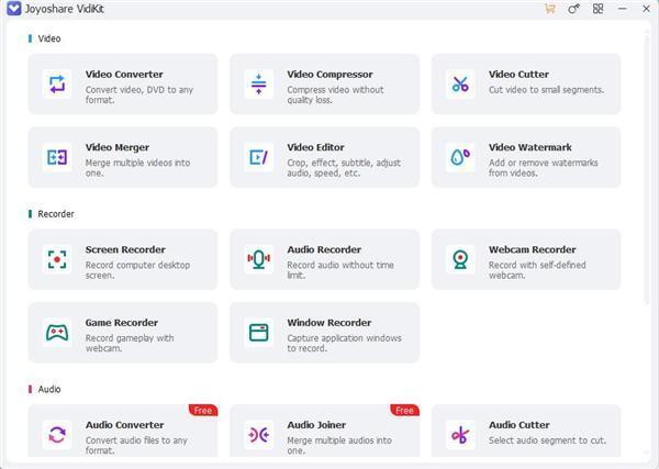 Joyoshare VidiKit官方版v2.3.0.51