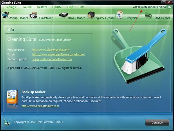 Cleaning Suite Pro(系统清理软件)v4.011 高级版
